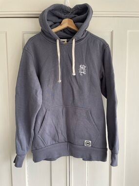 American Roots Hoodie Men's Large Gray Pullover Sweatshirt DC 35 Union Made USA